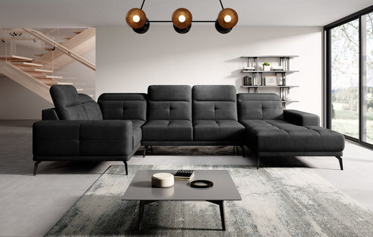 Corner Sofa Louth 14 | size: Width: 350cm, Height: 77cm, Depth: 201cm | color: Nube | image: 1 | variant: 1015891