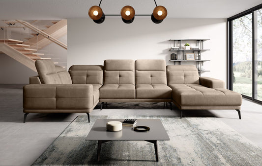Corner Sofa Louth 36 | size: Width: 350cm, Height: 77cm, Depth: 201cm | color: Nube | image: 1 | variant: 1015913