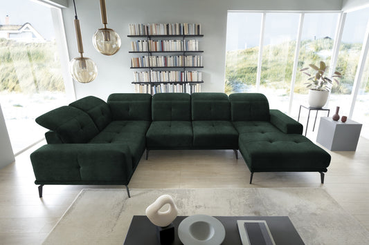 Corner Sofa Louth 46 | size: Width: 350cm, Height: 77cm, Depth: 201cm | color: Loco | image: 1 | variant: 1015923