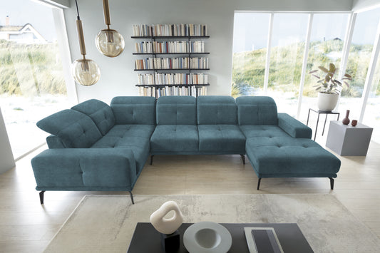 Corner Sofa Louth 49 | size: Width: 350cm, Height: 77cm, Depth: 201cm | color: Loco | image: 1 | variant: 1015926