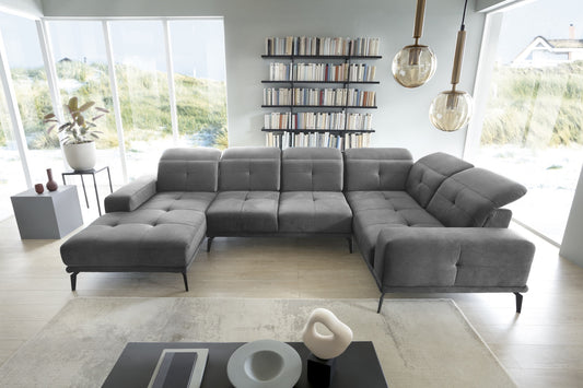 Corner Sofa Louth 61 | size: Width: 350cm, Height: 77cm, Depth: 201cm | color: Nube | image: 1 | variant: 1015938