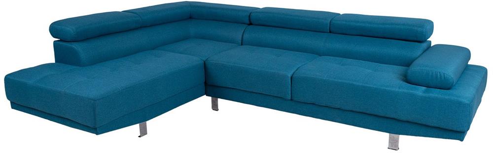 Corner Sofa Maidenhead | size: Width: 263cm, Height: 86cm, Depth: 185cm | color: Blue | image: 1 | variant: 1000386