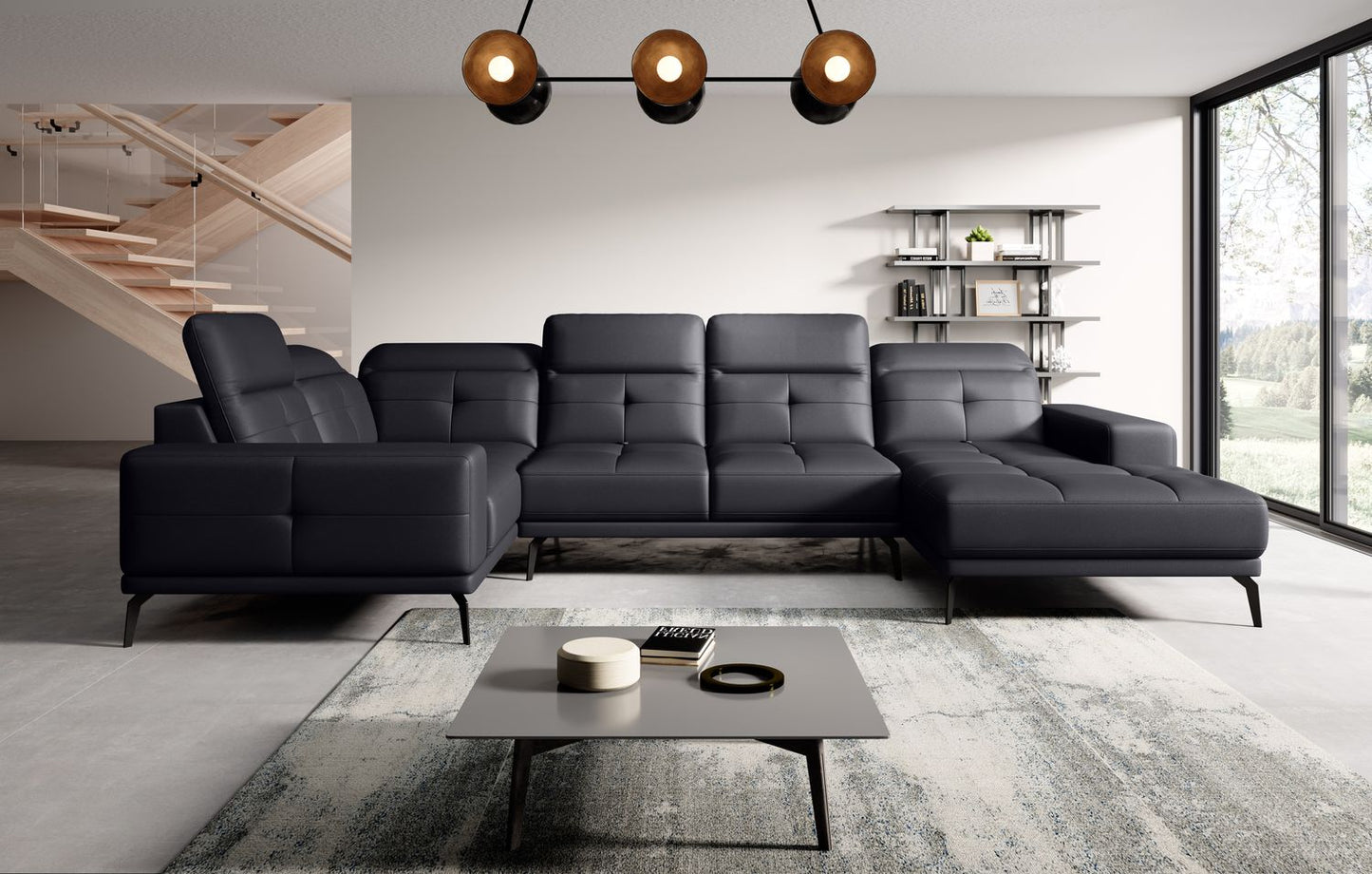 Corner Sofa Neviro 29 | size: Width: 350cm, Height: 77cm, Depth: 201cm | color: Softis | image: 1 | variant: 1014960