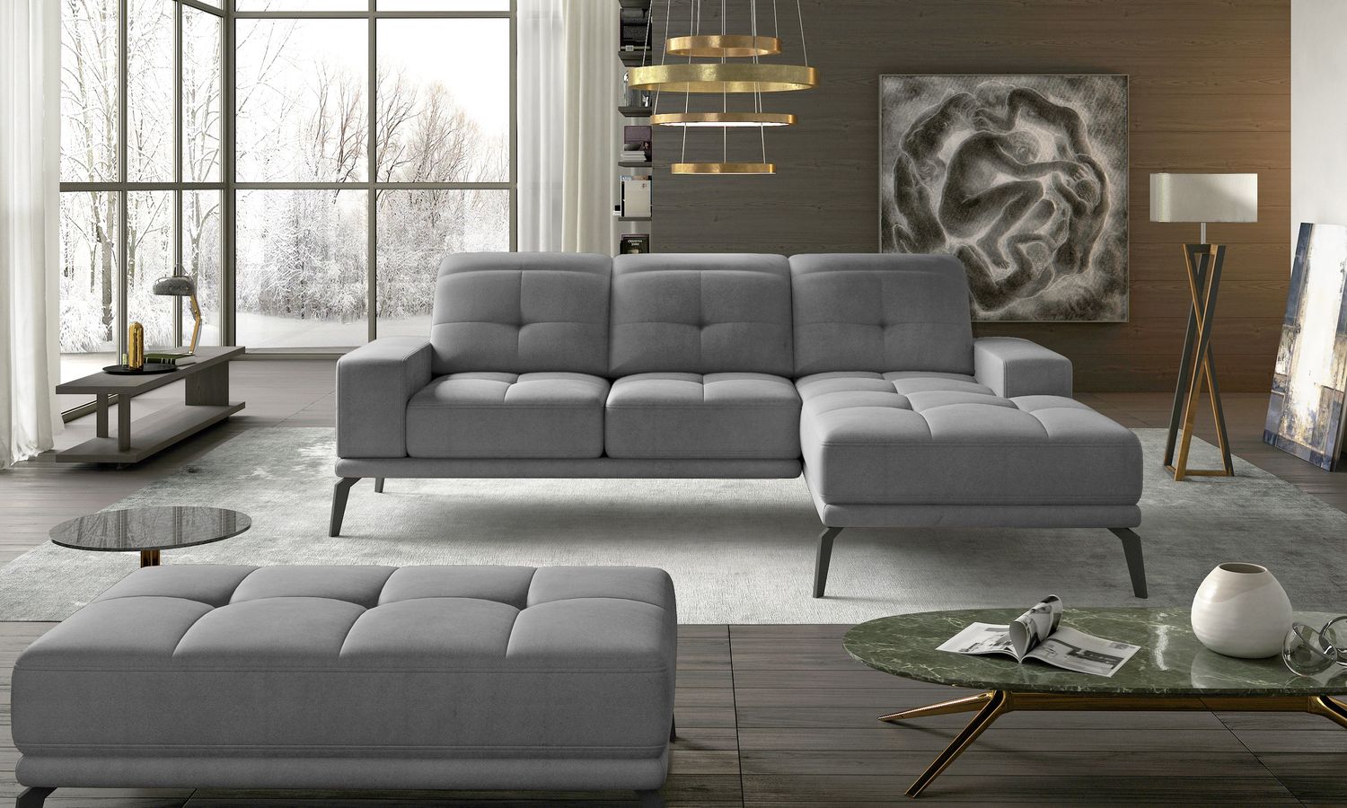 Corner Sofa Torrense 16 | size: Width: 265cm, Height: 98cm, Depth: 53cm | color: Monolith | image: 1 | variant: 1016542