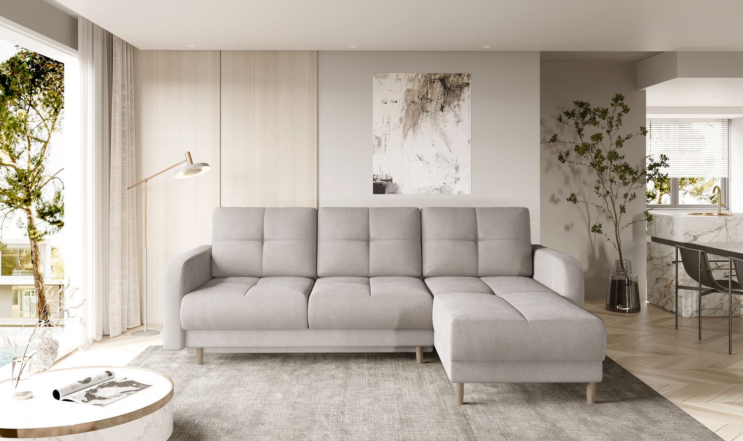 Corner Sofa West Braemar | size: Width: 240cm, Height: 90cm, Depth: 165cm | color: Poco | image: 1 | variant: 1017681