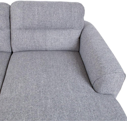 Corner Sofa West Delhi | size: Width: 232cm, Height: 83cm, Depth: 163cm | color: Gray | image: 4 | variant: 1000335