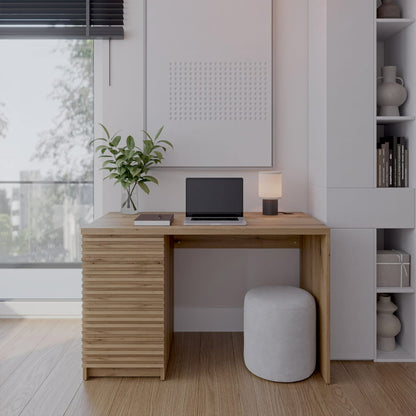 Desk Bisett | size: Length: 60cm, Width: 140cm, Height: 75cm | color: Oak | image: 5 | variant: 1017863