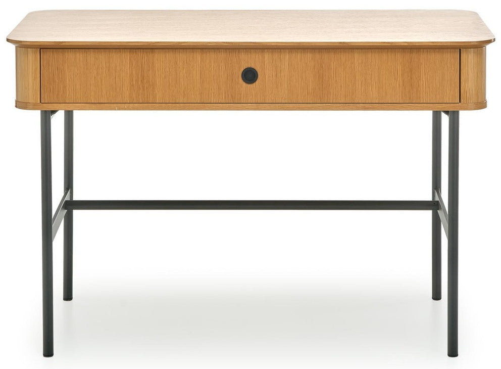 Desk East Brackley | size: Length: 59cm, Width: 117cm, Height: 76cm | color: Oak | image: 3 | variant: 1007529