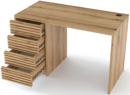 Desk West Skien 1 | size: Length: 60cm, Width: 120cm, Height: 75cm | color: Oak | image: 2 | variant: 1018106