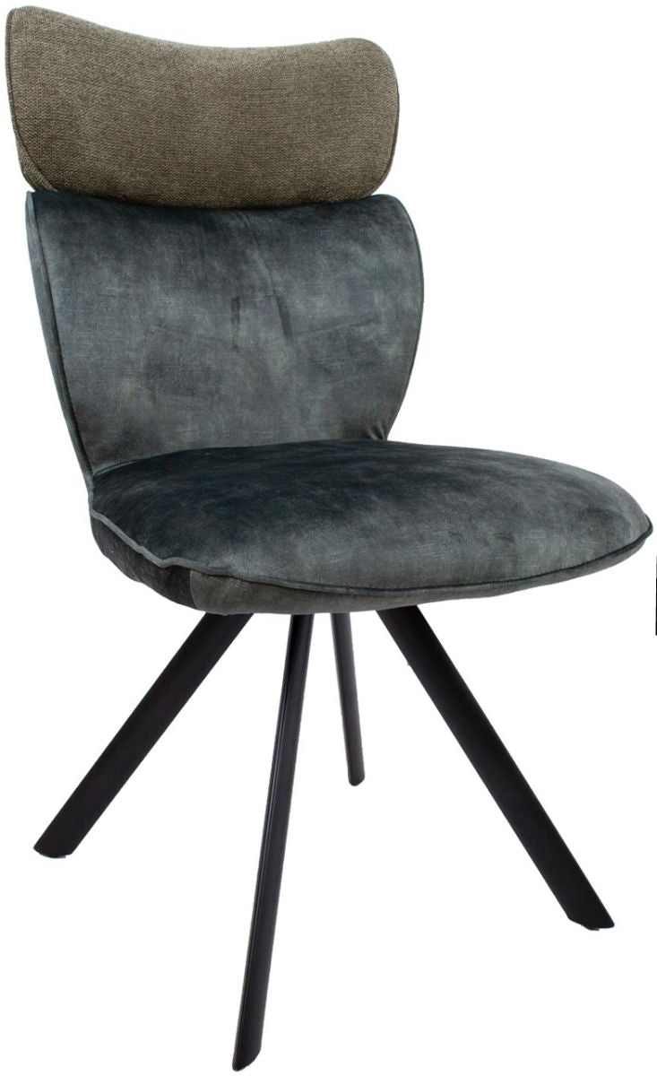 Dining Room Furniture Set Bromley | size: Length: 90cm, Width: 220cm, Height: 76cm | color: Black/Grey/Green | image: 3 | variant: 1001671