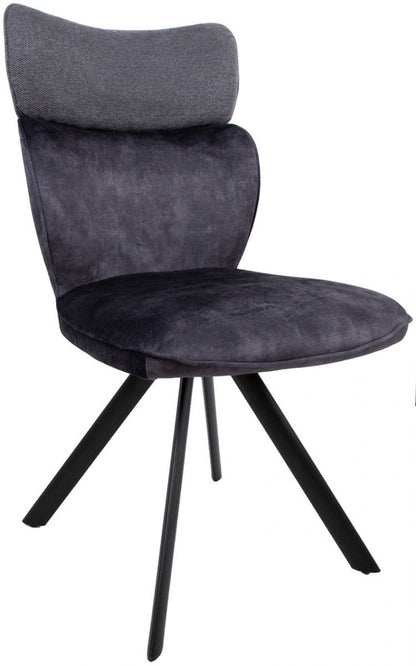 Dining Room Furniture Set Bromley | size: Length: 90cm, Width: 220cm, Height: 76cm | color: Black/Grey | image: 3 | variant: 1001672