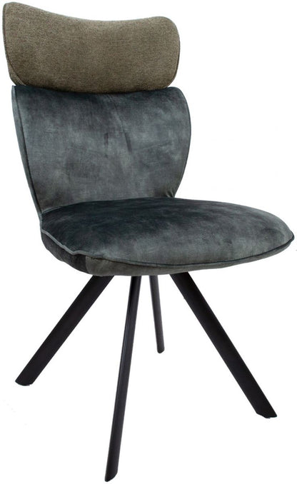 Dining Room Furniture Set Kristiansand | size: Length: 90cm, Width: 220cm, Height: 76cm | color: Black/Grey/Green | image: 3 | variant: 1001659
