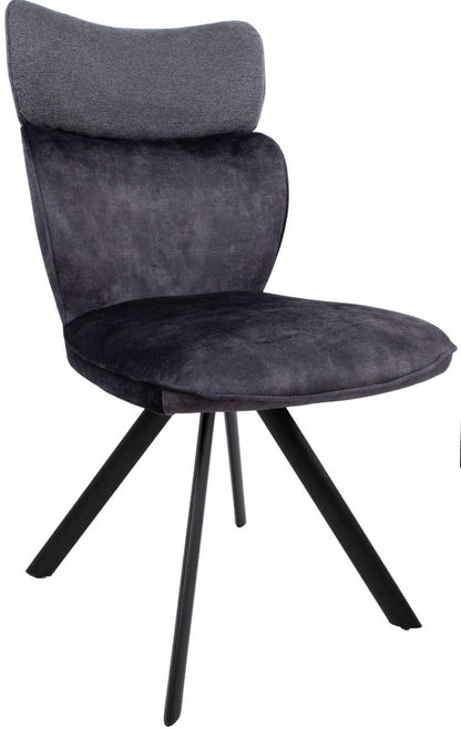 Dining Room Furniture Set Kristiansand | size: Length: 90cm, Width: 220cm, Height: 76cm | color: Black/Grey | image: 3 | variant: 1001660