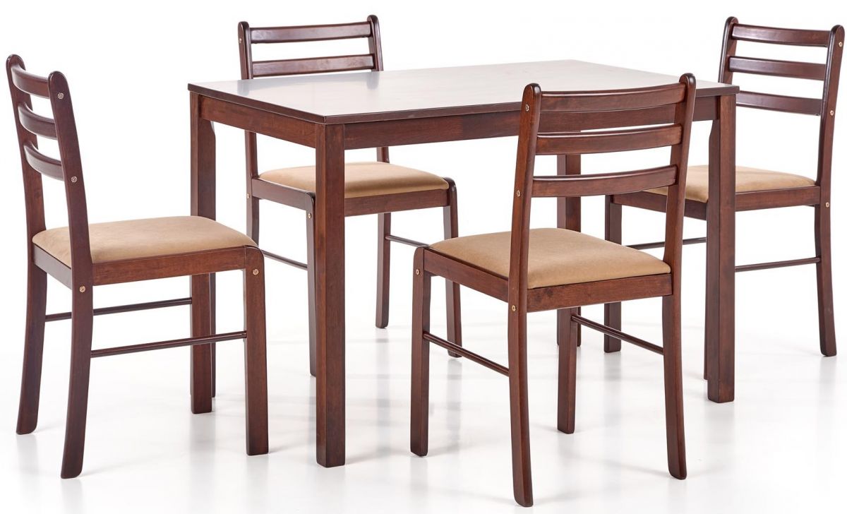 Dining Room Furniture Set New Starter 2 | size: Length: 72cm, Width: 110cm, Height: 74cm | color: Brown | image: 1 | variant: 1012860