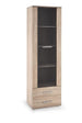Display Cabinet Lima | size: Width: 60cm, Height: 200cm, Depth: 40cm | color: Oak | image: 1 | variant: 1000308