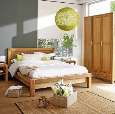 Double Bed Chicago New | size: Length: 214.5cm, Width: 176cm, Height: 91cm | color: Brown | image: 1 | variant: 1010985