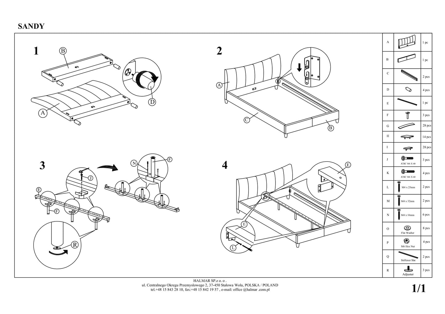 Double Bed East Chisinau | size: Length: 217cm, Width: 174cm, Height: 100cm | color: White | image: 8 | variant: 1006678