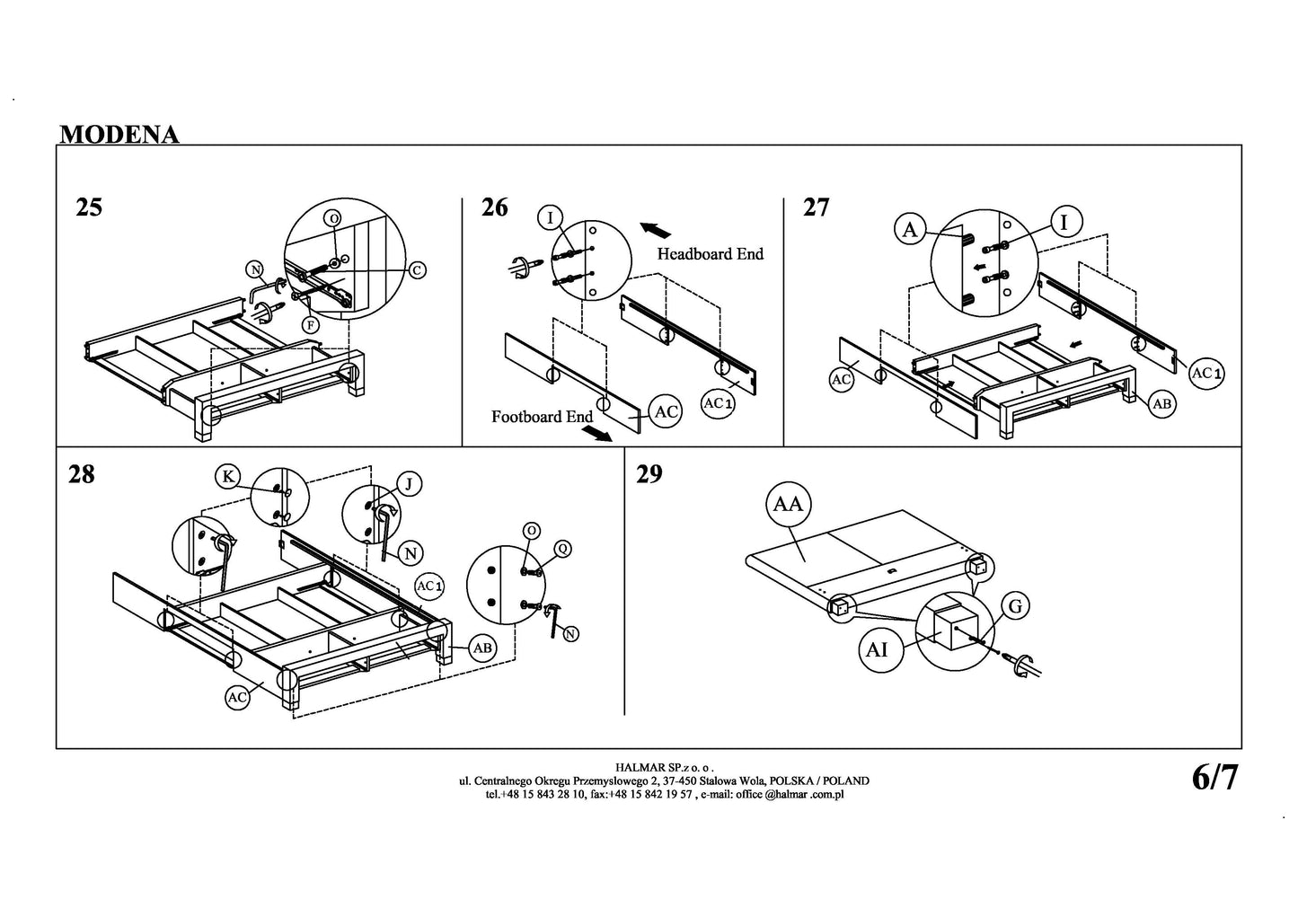 Double Bed East Gloucester | size: Length: 220cm, Width: 184cm, Height: 106cm | color: Gray | image: 9 | variant: 1007134