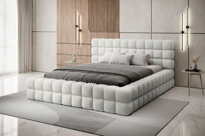 Double Bed East Petersburg | size: Length: 225cm, Width: 184cm, Height: 104cm | color: Royal | image: 1 | variant: 1011029