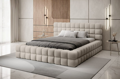 Double Bed East Petersburg | size: Length: 225cm, Width: 184cm, Height: 104cm | color: Royal | image: 1 | variant: 1011031