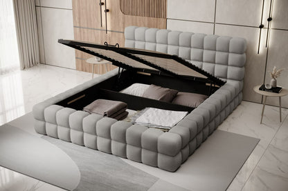 Double Bed East Petersburg | size: Length: 225cm, Width: 184cm, Height: 104cm | color: Royal | image: 2 | variant: 1011030