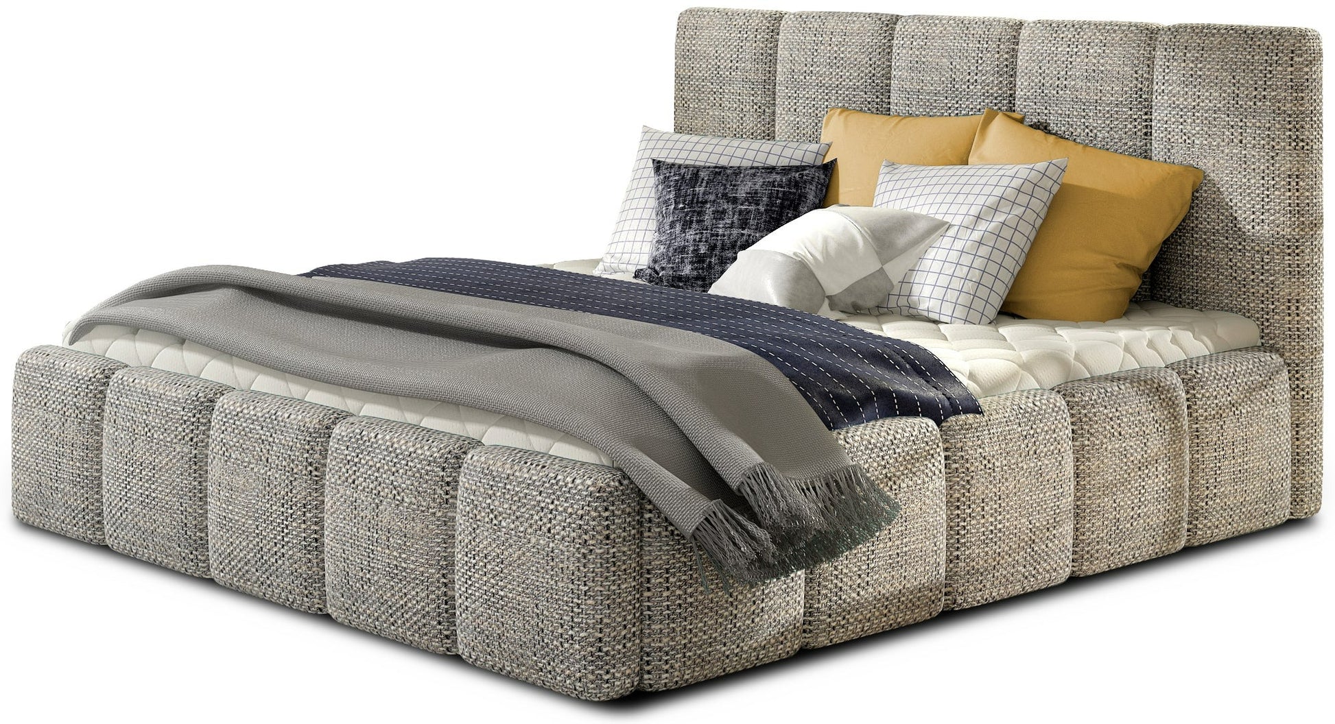 Double Bed Edvige 4 | size: Length: 220cm, Width: 180cm, Height: 93cm | color: Berlin | image: 1 | variant: 1007621