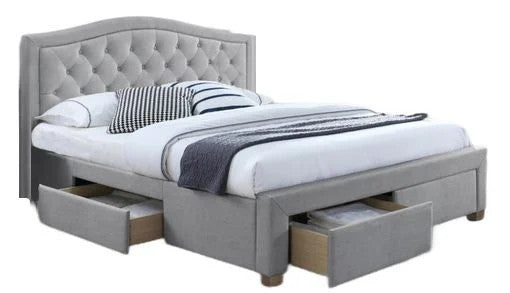 Double Bed Electra | size: Length: 217cm, Width: 145cm, Height: 111cm | color: Gray | image: 1 | variant: 1010936