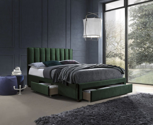 Double Bed Grace | size: Length: 214cm, Width: 164cm, Height: 111cm | color: Green | image: 1 | variant: 1010023