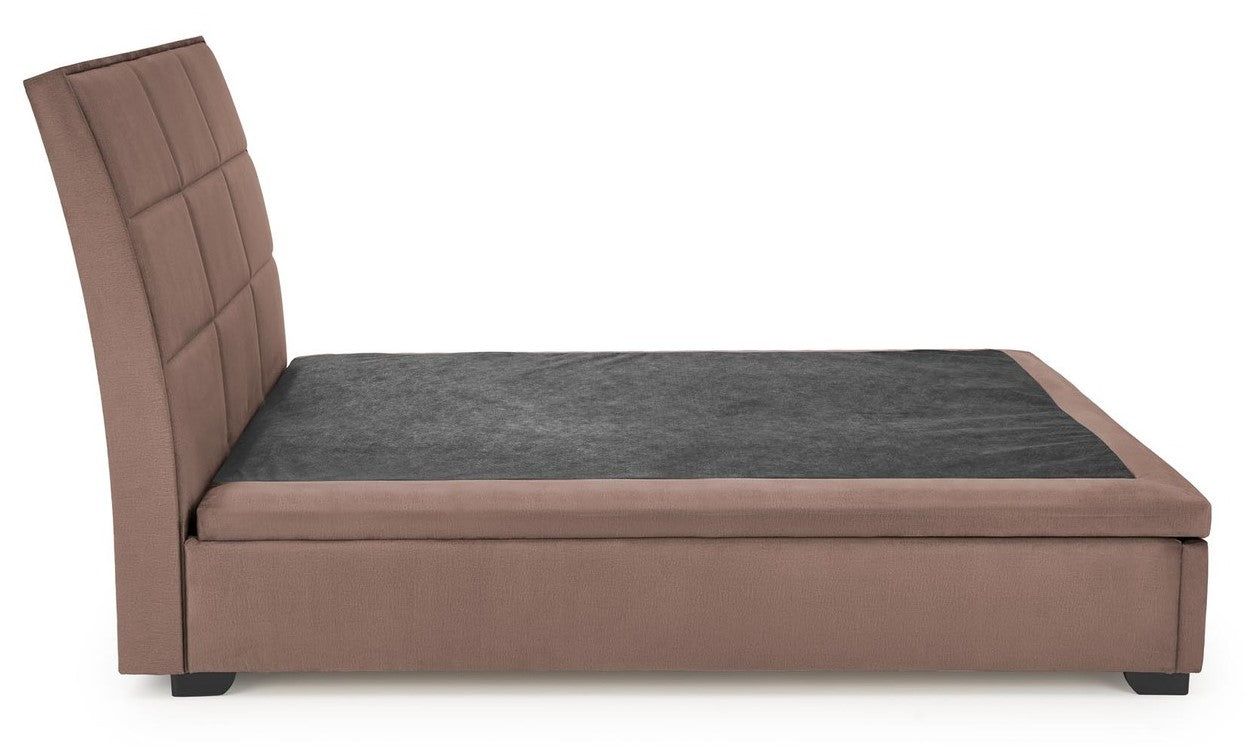 Double Bed Lahore | size: Length: 230cm, Width: 163cm, Height: 124cm | color: Beige | image: 2 | variant: 1003360