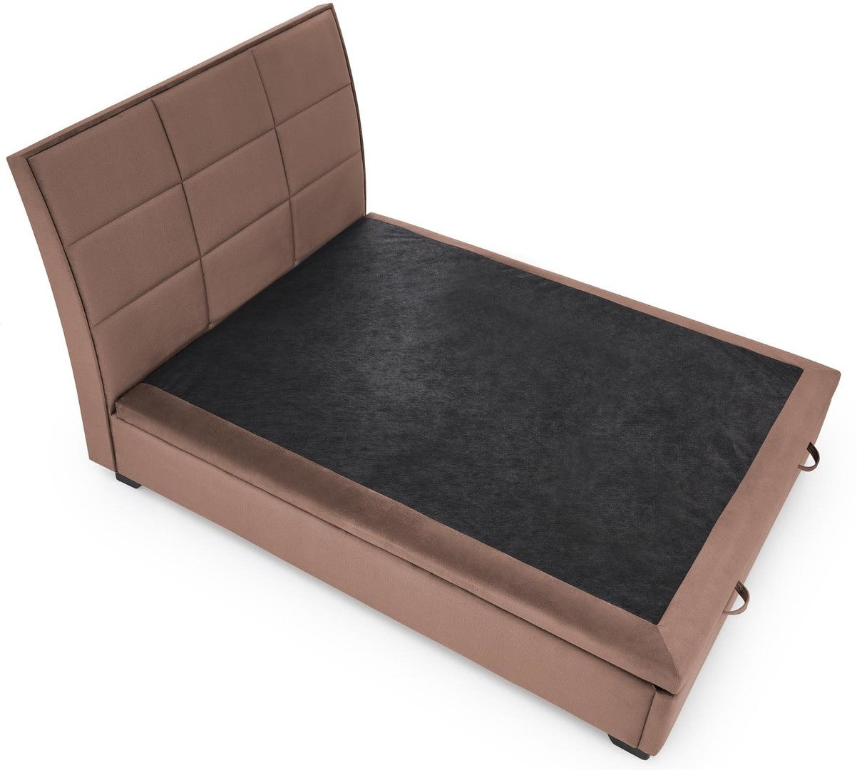 Double Bed Lahore | size: Length: 230cm, Width: 163cm, Height: 124cm | color: Beige | image: 4 | variant: 1003360