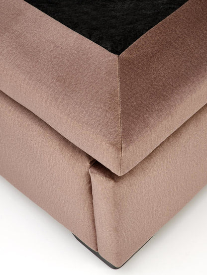 Double Bed Lahore | size: Length: 230cm, Width: 163cm, Height: 124cm | color: Beige | image: 6 | variant: 1003360