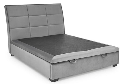 Double Bed Lahore | size: Length: 230cm, Width: 163cm, Height: 124cm | color: Gray | image: 1 | variant: 1003361