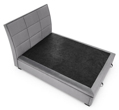 Double Bed Lahore | size: Length: 230cm, Width: 163cm, Height: 124cm | color: Gray | image: 6 | variant: 1003361
