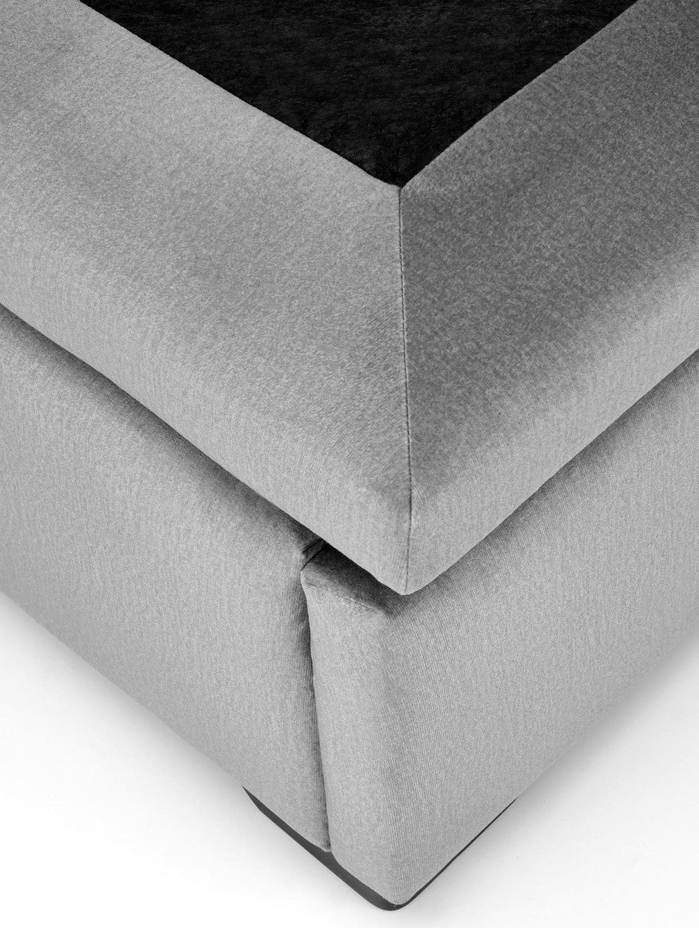 Double Bed Lahore | size: Length: 230cm, Width: 163cm, Height: 124cm | color: Gray | image: 7 | variant: 1003361
