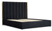 Double Bed Manchester | size: Length: 214cm, Width: 171cm, Height: 33cm | color: Black/Gold | image: 1 | variant: 1003386
