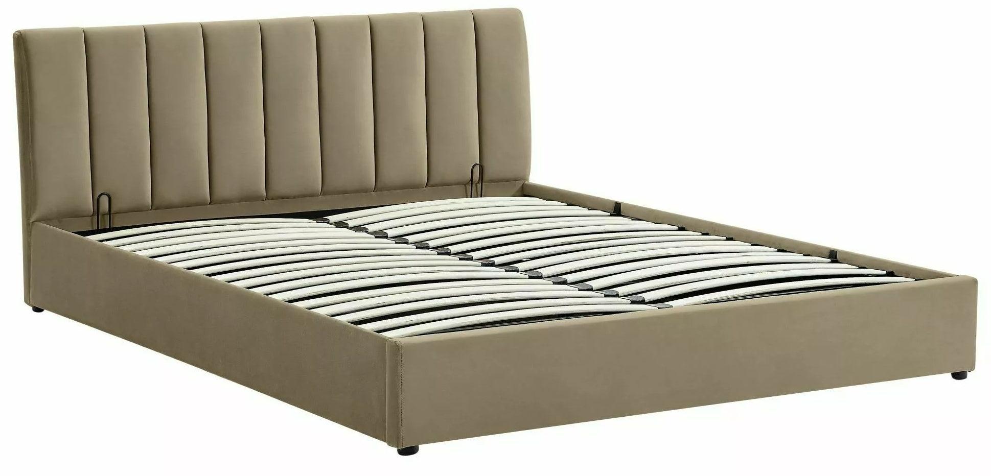 Double Bed Montreal 1 | size: Length: 215cm, Width: 147cm, Height: 79cm | color: Beige | image: 0 | variant: 1018065