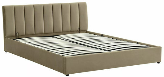 Double Bed Montreal 2 | size: Length: 215cm, Width: 167cm, Height: 79cm | color: Beige | image: 0 | variant: 1018066