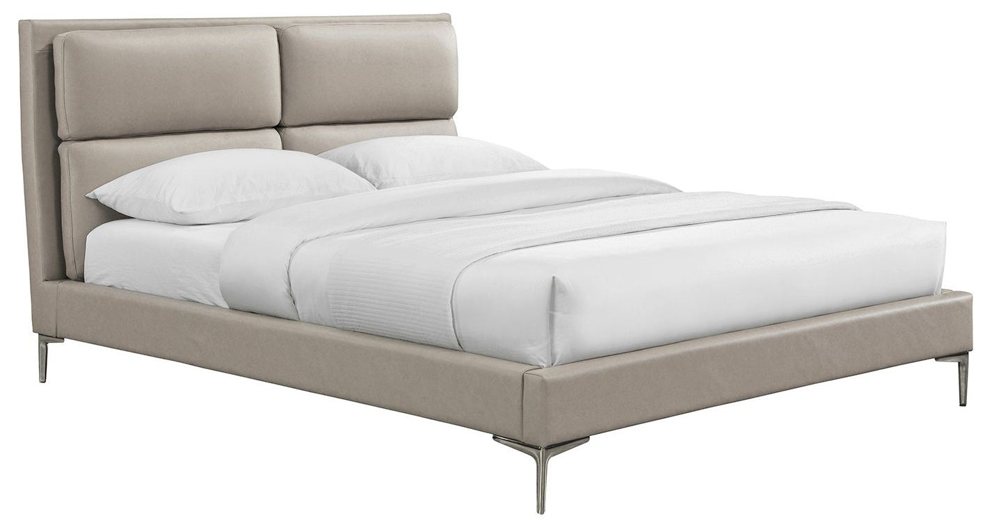 Double Bed Olney | size: Length: 220.5cm, Width: 173cm, Height: 116cm | color: Beige | image: 0 | variant: 1001753
