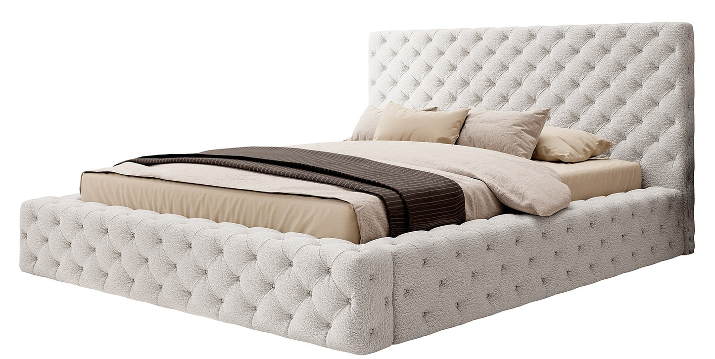 Double Bed Princce 2 | size: Length: 232cm, Width: 221cm, Height: 117cm | color: Royal | image: 0 | variant: 1008327