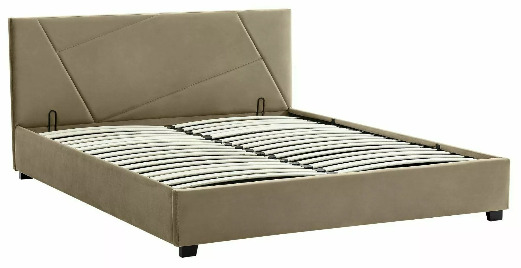 Double Bed Rawtenstall | size: Length: 212cm, Width: 147cm, Height: 86cm | color: Beige | image: 0 | variant: 1004517