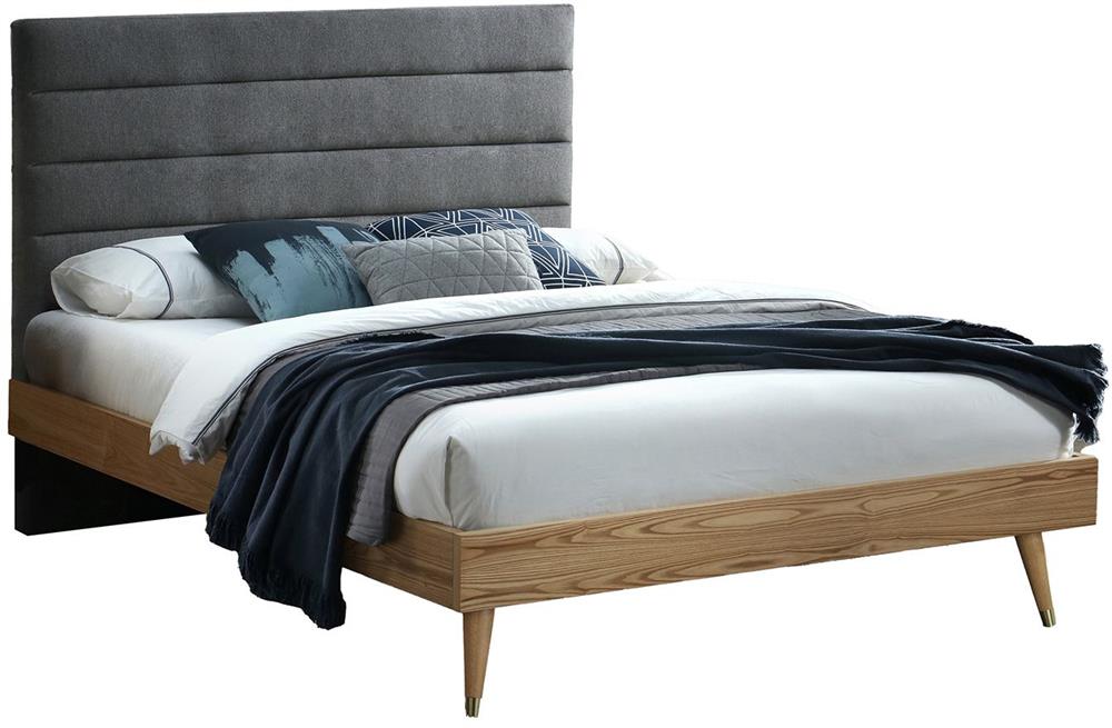 Double Bed Roman | size: Length: 211cm, Width: 166.5cm, Height: 110.5cm | color: Gray | image: 1 | variant: 1017598