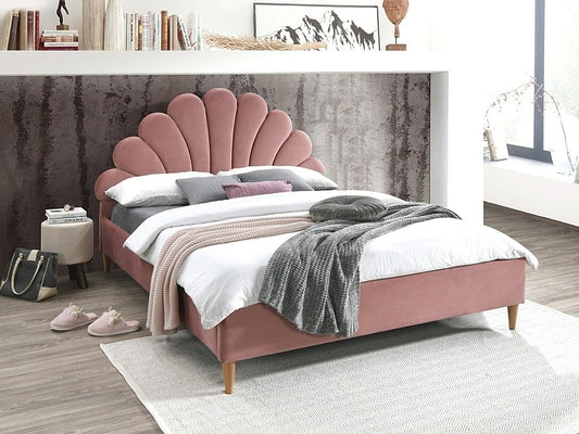 Double Bed Santana | size: Length: 211cm, Width: 170cm, Height: 127cm | color: Pink | image: 0 | variant: 1010164