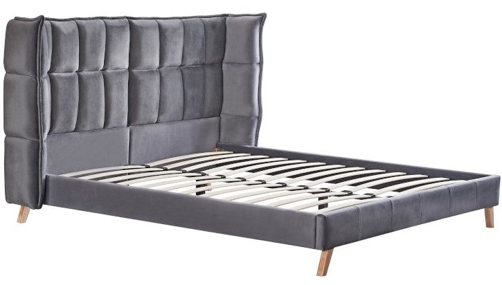 Double Bed Scandino | size: Length: 216cm, Width: 171cm, Height: 118cm | color: Gray | image: 1 | variant: 1014075
