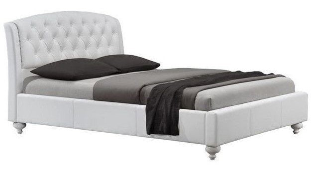 Double Bed Sofia | size: Length: 220cm, Width: 172cm, Height: 108cm | color: White | image: 1 | variant: 1010973