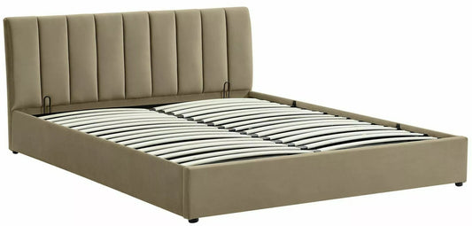 Double Bed St Neots | size: Length: 215cm, Width: 127cm, Height: 79cm | color: Beige | image: 0 | variant: 1004539