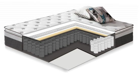 Double Bed Tenby | size: Length: 215cm, Width: 165cm, Height: 111cm | color: Gray | image: 2 | variant: 1001739