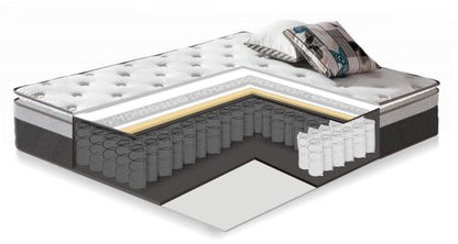 Double Bed Tenby | size: Length: 215cm, Width: 165cm, Height: 111cm | color: Gray | image: 2 | variant: 1001739