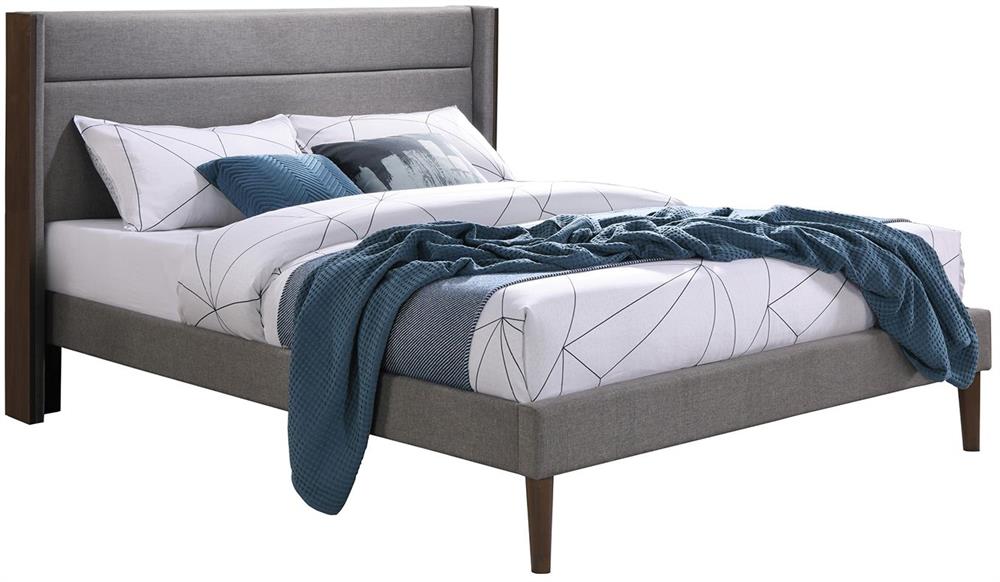 Double Bed Texas 3 | size: Length: 210cm, Width: 167cm, Height: 114.5cm | color: Gray | image: 1 | variant: 1017609