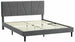 Double Bed Uckfield | size: Length: 214cm, Width: 171cm, Height: 102cm | color: Gray | image: 0 | variant: 1004558
