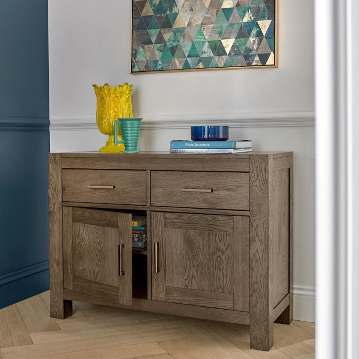 Dresser Bangor | size: Width: 110cm, Height: 82cm, Depth: 46.5cm | color: Oak | image: 8 | variant: 1000161
